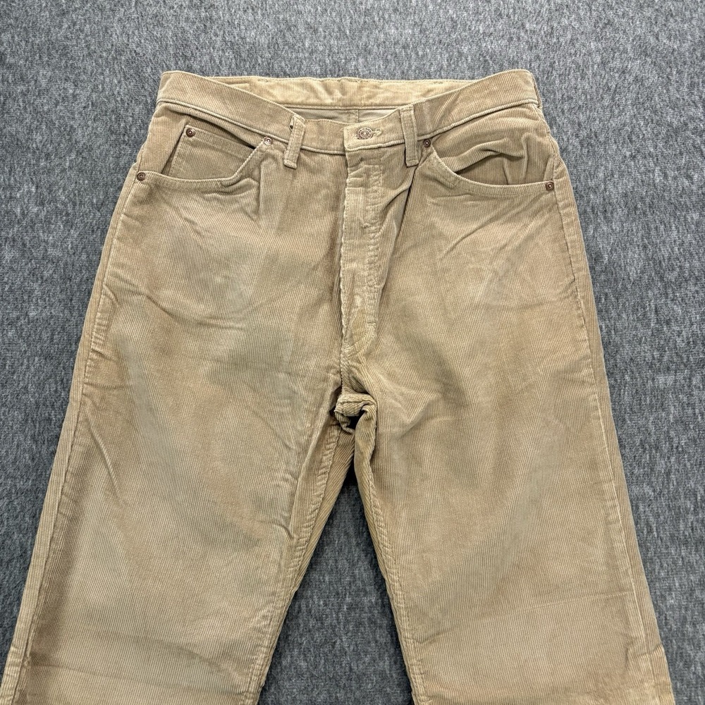 Roebucks Vintage Tan Corduroy Pants Size 34x36 Made In USA